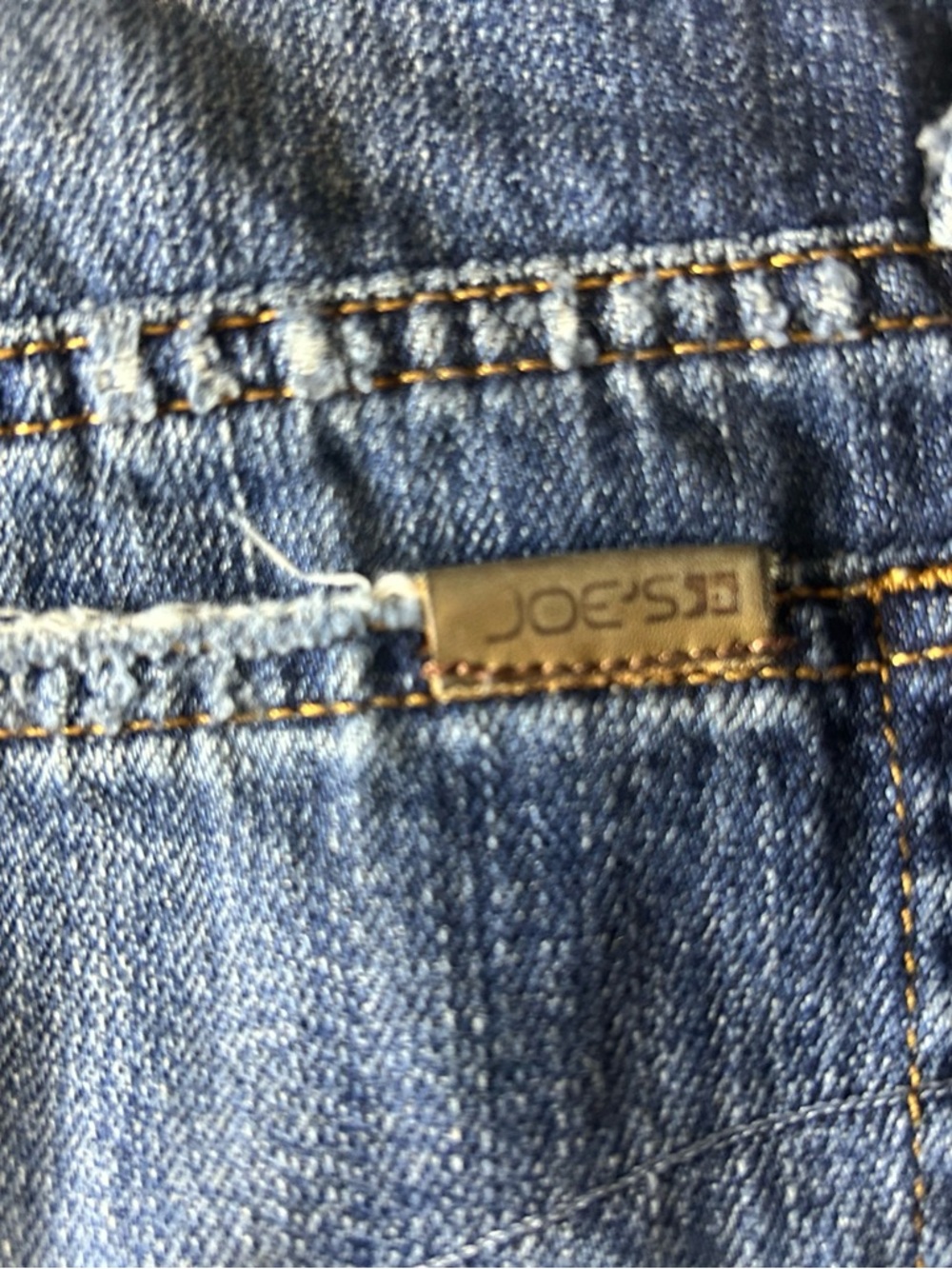 Joe's Jeans Blue Distressed Denim Cutoff Shorts - Picture 3 of 5